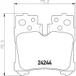 Jeu de 4 plaquettes de frein arrière HELLA 8DB 355 006-651 - Visuel 2