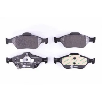 Jeu de 4 plaquettes de frein avant HELLA 8DB 355 006-721