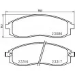 Jeu de 4 plaquettes de frein avant HELLA 8DB 355 006-731 - Visuel 2