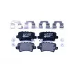 Jeu de 4 plaquettes de frein arrière HELLA 8DB 355 006-751 - Visuel 1