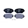 Jeu de 4 plaquettes de frein avant HELLA 8DB 355 006-771 - Visuel 1