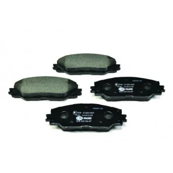 Jeu de 4 plaquettes de frein avant HELLA 8DB 355 006-871