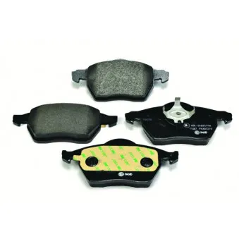 Jeu de 4 plaquettes de frein avant HELLA 8DB 355 006-921