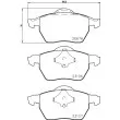 Jeu de 4 plaquettes de frein avant HELLA 8DB 355 006-921 - Visuel 2