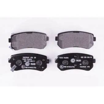 Jeu de 4 plaquettes de frein arrière HELLA 8DB 355 006-961