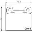 Jeu de 4 plaquettes de frein avant HELLA 8DB 355 007-011 - Visuel 2