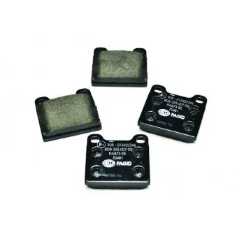 Jeu de 4 plaquettes de frein avant HELLA 8DB 355 007-021