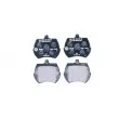Jeu de 4 plaquettes de frein avant HELLA 8DB 355 007-081 - Visuel 1