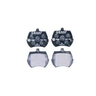 Jeu de 4 plaquettes de frein avant HELLA 8DB 355 007-081
