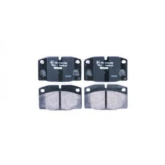 Jeu de 4 plaquettes de frein avant HELLA 8DB 355 007-251