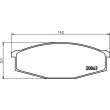 Jeu de 4 plaquettes de frein avant HELLA 8DB 355 007-291 - Visuel 2
