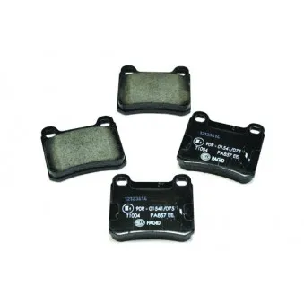 Jeu de 4 plaquettes de frein arrière HELLA 8DB 355 007-321