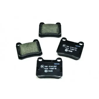 Jeu de 4 plaquettes de frein arrière HELLA 8DB 355 007-351