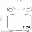 Jeu de 4 plaquettes de frein arrière HELLA 8DB 355 007-381 - Visuel 2