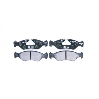 Jeu de 4 plaquettes de frein avant HELLA 8DB 355 007-391