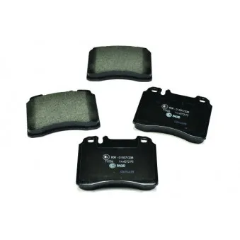 Jeu de 4 plaquettes de frein avant HELLA 8DB 355 007-471