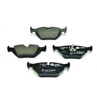 Jeu de 4 plaquettes de frein arrière HELLA 8DB 355 007-511