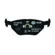 Jeu de 4 plaquettes de frein arrière HELLA 8DB 355 007-511 - Visuel 3