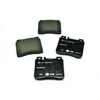 Jeu de 4 plaquettes de frein avant HELLA 8DB 355 007-551