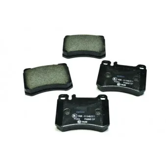 Jeu de 4 plaquettes de frein avant HELLA 8DB 355 007-611