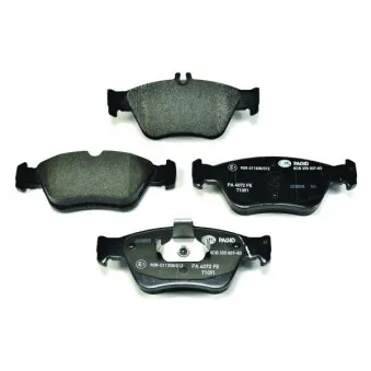 Jeu de 4 plaquettes de frein avant HELLA 8DB 355 007-831
