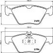 Jeu de 4 plaquettes de frein avant HELLA 8DB 355 007-861 - Visuel 2