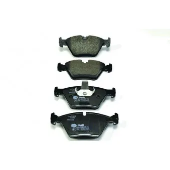 Jeu de 4 plaquettes de frein avant HELLA 8DB 355 007-961