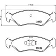 Jeu de 4 plaquettes de frein avant HELLA 8DB 355 008-051 - Visuel 2