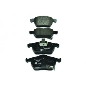 Jeu de 4 plaquettes de frein avant HELLA 8DB 355 008-141