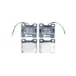Jeu de 4 plaquettes de frein arrière HELLA 8DB 355 008-171 - Visuel 1