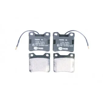 Jeu de 4 plaquettes de frein arrière HELLA 8DB 355 008-171