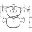 Jeu de 4 plaquettes de frein avant HELLA 8DB 355 008-281 - Visuel 2