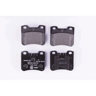 Jeu de 4 plaquettes de frein avant HELLA 8DB 355 008-301