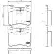 Jeu de 4 plaquettes de frein avant HELLA 8DB 355 008-301 - Visuel 2