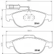 Jeu de 4 plaquettes de frein avant HELLA 8DB 355 008-421 - Visuel 2