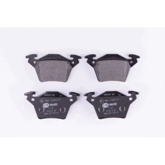 Jeu de 4 plaquettes de frein arrière HELLA 8DB 355 008-641