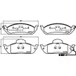 Jeu de 4 plaquettes de frein avant HELLA 8DB 355 008-661 - Visuel 2