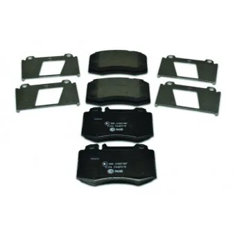 Jeu de 4 plaquettes de frein avant HELLA 8DB 355 008-691