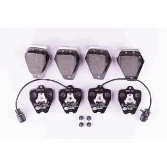 Jeu de 4 plaquettes de frein avant HELLA 8DB 355 008-781