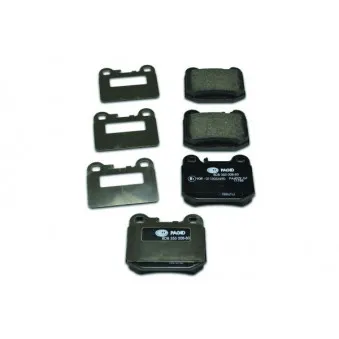 Jeu de 4 plaquettes de frein arrière HELLA 8DB 355 008-831