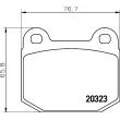 Jeu de 4 plaquettes de frein avant HELLA 8DB 355 009-061 - Visuel 2