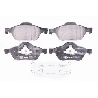 Jeu de 4 plaquettes de frein avant HELLA 8DB 355 009-091