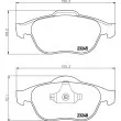 Jeu de 4 plaquettes de frein avant HELLA 8DB 355 009-111 - Visuel 2