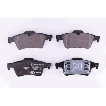 Jeu de 4 plaquettes de frein arrière HELLA 8DB 355 009-121