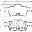 Jeu de 4 plaquettes de frein arrière HELLA 8DB 355 009-121 - Visuel 2