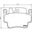 Jeu de 4 plaquettes de frein avant HELLA 8DB 355 009-281 - Visuel 2