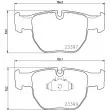 Jeu de 4 plaquettes de frein avant HELLA 8DB 355 009-301 - Visuel 2