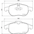Jeu de 4 plaquettes de frein avant HELLA 8DB 355 009-311 - Visuel 2