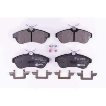 Jeu de 4 plaquettes de frein avant HELLA 8DB 355 009-321