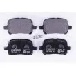Jeu de 4 plaquettes de frein avant HELLA 8DB 355 009-351 - Visuel 1